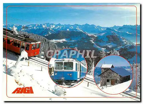 Moderne Karte Rigi Kulm Zentralschweiz Switzerland