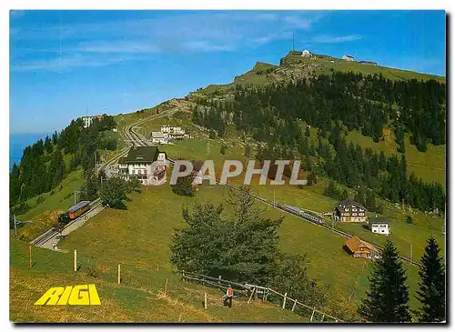 Cartes postales moderne Rigi Staffel und Rigi Kulm mit Vitznau und Art Rigi Bahnen