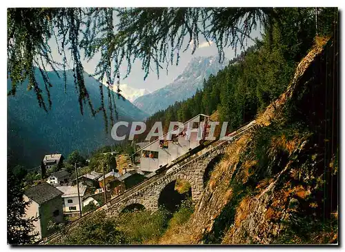 Moderne Karte Emosson Barberine Le Funiculaire a Gietroz