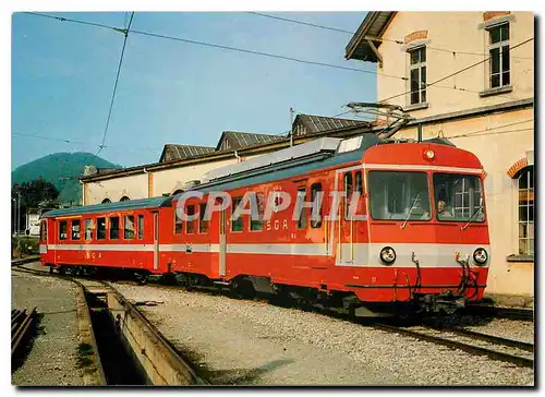 Moderne Karte St Gallen Gais Appenzell Altstatten Bahn Meter gauge rack motor car BDeh 4 4 11 St Gallen