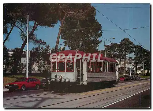 Moderne Karte San Francisco Municipal Railway A type 1 shown at Balboa Park