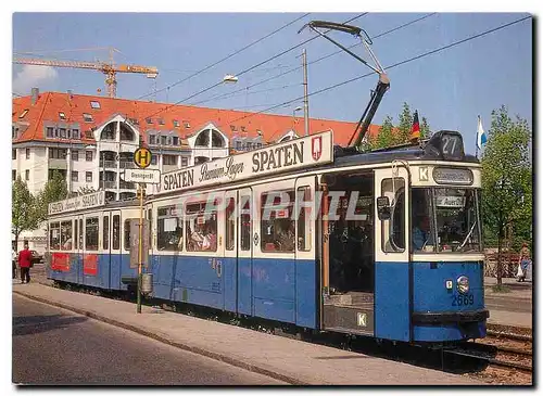 Cartes postales moderne Tram Tw 2669 und Bw 3553 am Giesinger Bahnhof