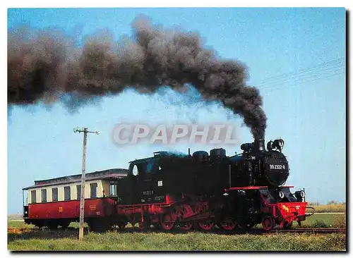 Moderne Karte Locomotive 99 2322 8 am Haltepunkt Heiligendamm Steilkuste Locomotive 99 321 99 323