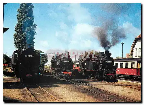 Cartes postales moderne Locomotive 99 2323 6 ehemalige Wistmutlokomotiven 99 2332 7 99 2331 9