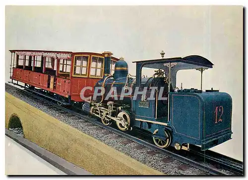 Moderne Karte Verkehrshaus der Schweiz Luzern Model of the first rackrailway in Europa