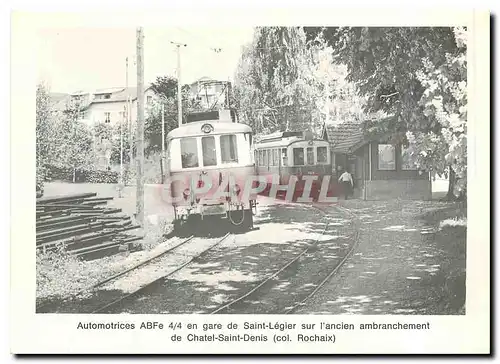 Cartes postales moderne Automotrices ABFe en gare de Saint Legier sur l'ancien ambranchement de Chatel Saint Denis