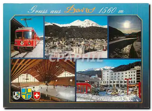 Cartes postales moderne Gruss aus Davos