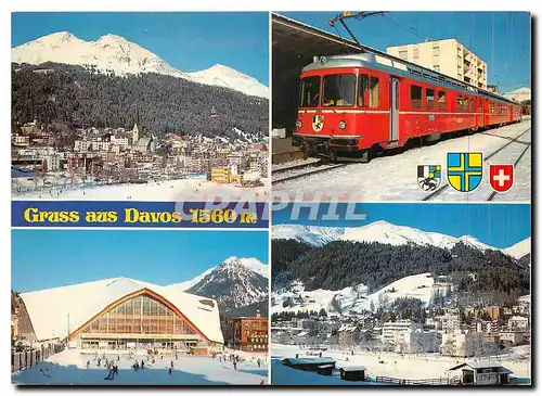 Cartes postales moderne Gruss aus Davos