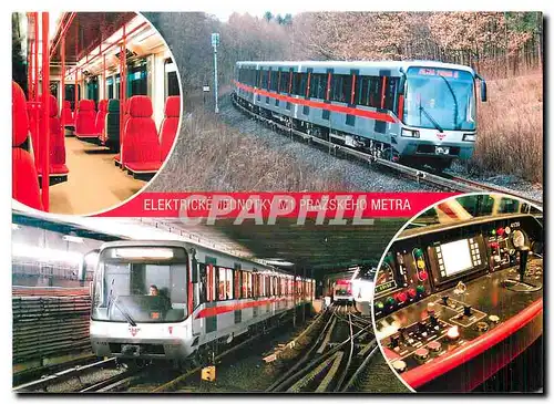Cartes postales moderne Elektricke jednotky M1 Prazskeho metra