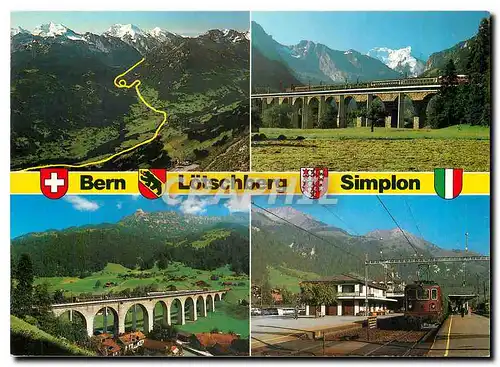 Cartes postales moderne Bern Lotschberg Simplon