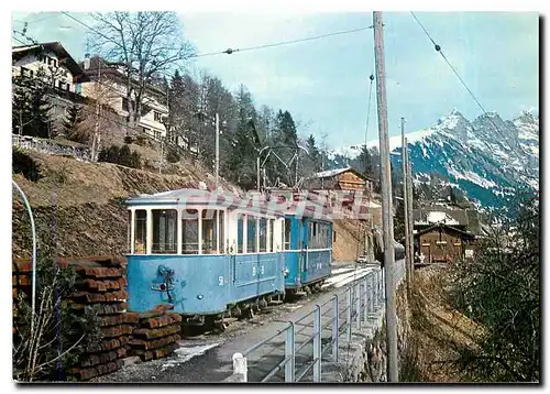 Moderne Karte Tram Voiture B58 Vevey Montreux