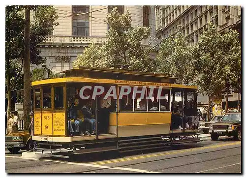 Moderne Karte Historic trolleys of San Francisco Market Street Railway Dinky