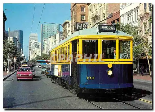Cartes postales moderne Historic trolleys of San Francisco Newly restored Muni Type B Car