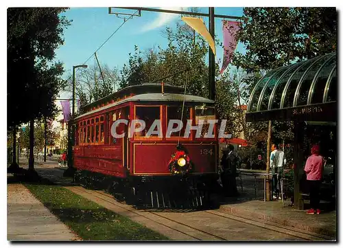 Cartes postales moderne San Jose Historic Trolleys San Jose Railroad 124 stops at St James Park
