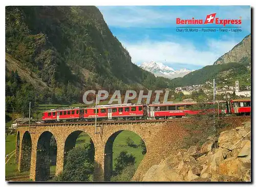 Cartes postales moderne Chur St Mortz Poschiavo Tirano Lugano