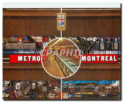 Cartes postales moderne Metro Montreal Quebec Metro Station Mcgill