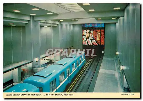 Cartes postales moderne Metro station Beri de Montigny Subway Station Montreal