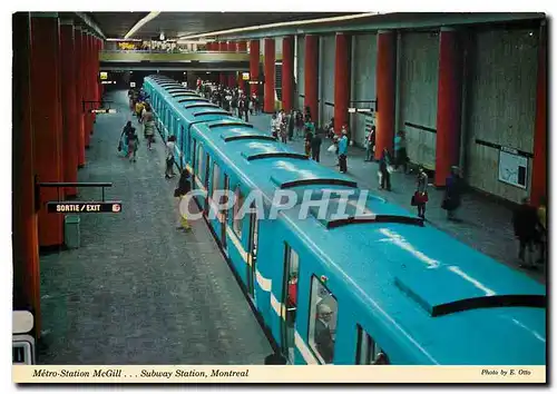 Cartes postales moderne Metro Station McGill Subway Station Montreal