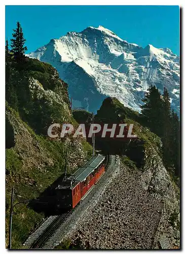 Cartes postales moderne Bergbahn Schynige Platte Jungfrau