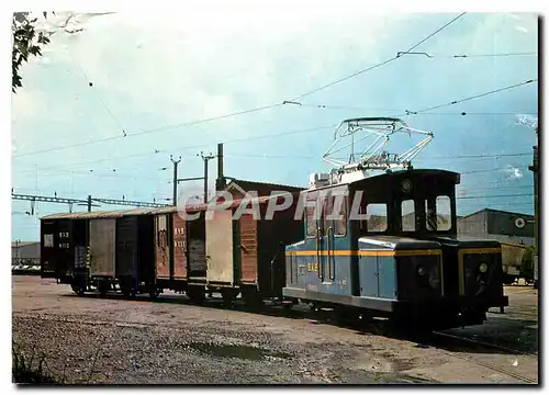 Cartes postales moderne Tram Te 2 2 puis Ce 2 2 6 Bex