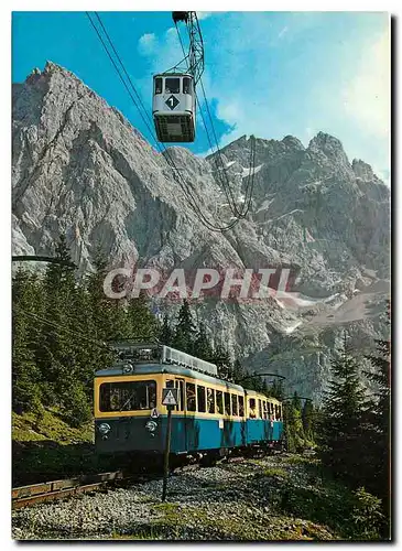 Cartes postales moderne Zugspitze 2964 Nordflanke Zugspitz Grosskabinenbahn