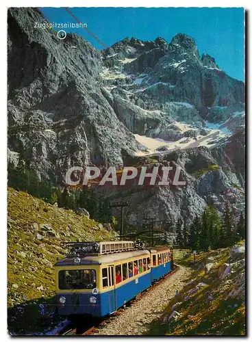 Moderne Karte Zugspitze 2964 Nordflanke Zugspitz Grosskabinenbahn