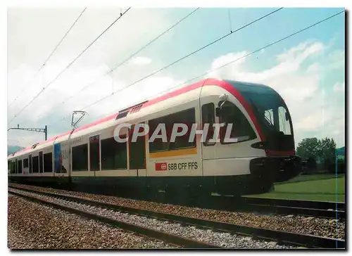 Cartes postales moderne SBB Gelenktriebwagen GTW 2 8 elektrischer Nahverkehrszug ABe 520