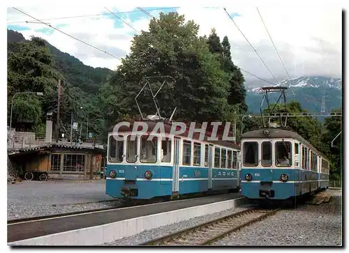 Cartes postales moderne Gare d'Ollon Be 4 4 102 et 103