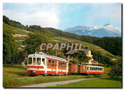 Moderne Karte Motrice 105 Champery Aigle