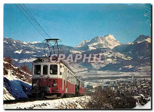 Cartes postales moderne Ch de fer Aigle Ollon Monthey Champery BDeh 4 4 14