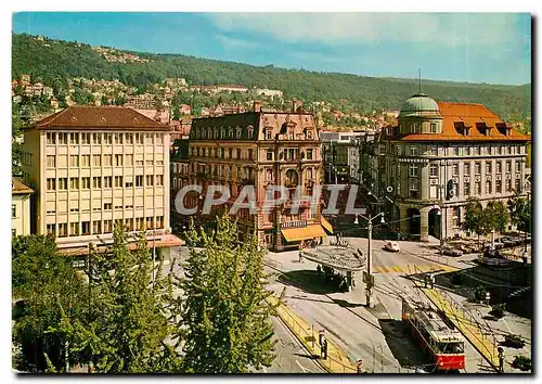 Moderne Karte Bienne Place Centrale