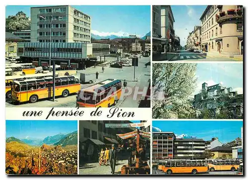 Moderne Karte Sion Valais