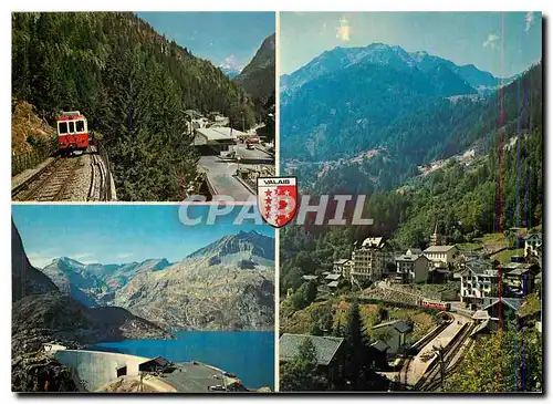 Cartes postales moderne Au barrage du Grand Emosson Valais Village de Finhaut le Bel Oiseau