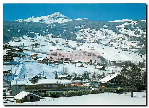 Cartes postales moderne Grindelwald Station Grund Itramen Tschuggen