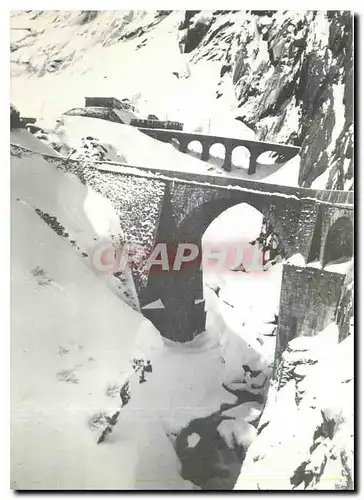 Moderne Karte SchB Zug auf dem Bruckwaldbodenviadukt