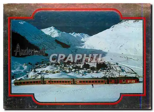 Cartes postales moderne Andermatt im Urserental Furka Oberalp Bahn