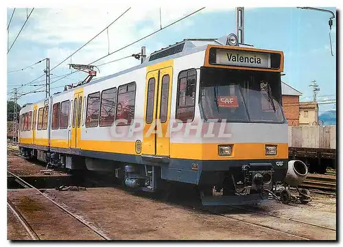 Cartes postales moderne Unidad articulada no 3704 para la red de Via estrecha de Valencia
