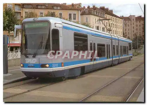 Moderne Karte Tranvias de Grenoble