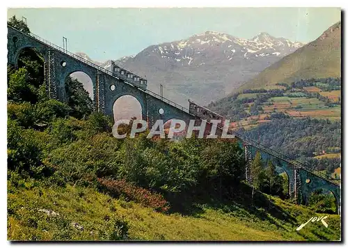 Moderne Karte Lourdes Le Pic de Jer Le Viaduc et les Pyrenees