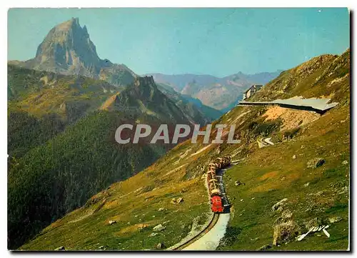 Cartes postales moderne Depart du train vers le lac Le Pic du Midi d'Ossau