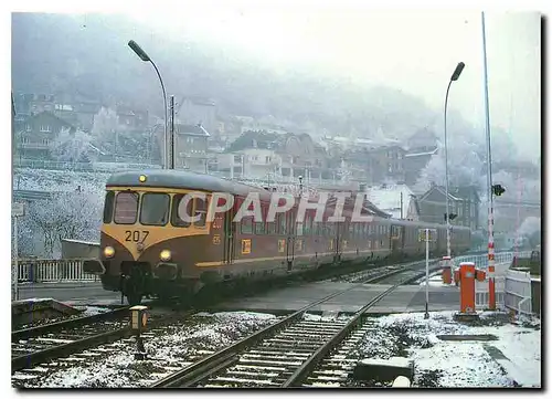 Cartes postales moderne Westwaggon Triebwagen 207 der CFL in Dommeldingen