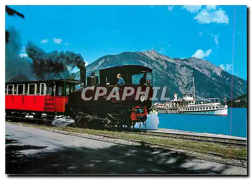 Cartes postales moderne Achenseebahn Zahnradbahn Dampfer Stadt Innsbruck