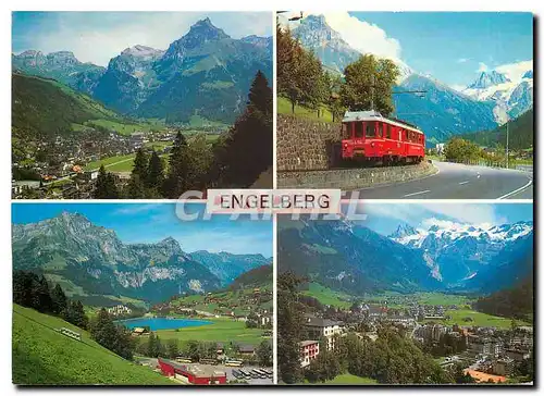 Moderne Karte Engelberg Zentralschweiz Bahn Luzern Stans