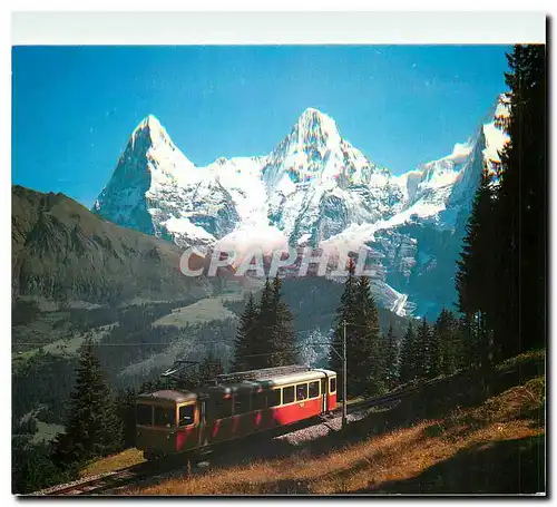 Cartes postales moderne Murren Berner Oberland mit Eiger Monch und Jungfrau