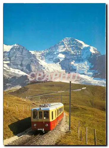 Moderne Karte Kleine Scheidegg Jungfraubahn Blick auf Monch