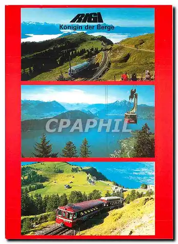 Cartes postales moderne Rigibahnen Zahnradbahn Goldau Rigi Kulm Vitznau Rigi Kulm Weggis Rigi Kaltbad