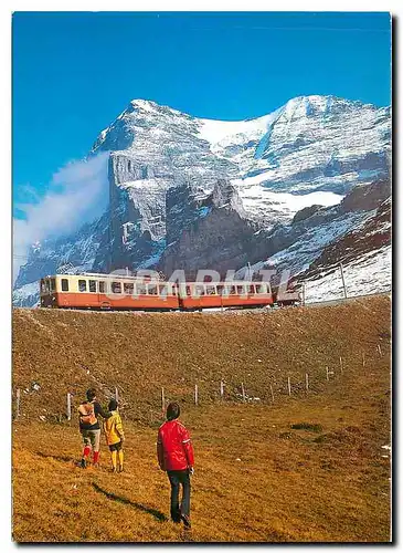 Cartes postales moderne Kleine Scheidegg Berner Oberland Jungfraubahn Blick auf Eiger und Monch