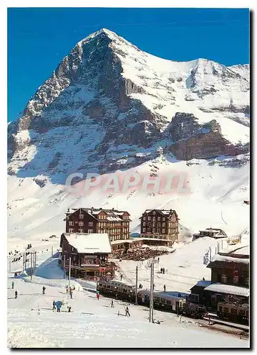 Moderne Karte Kleine Scheidegg mit Eiger