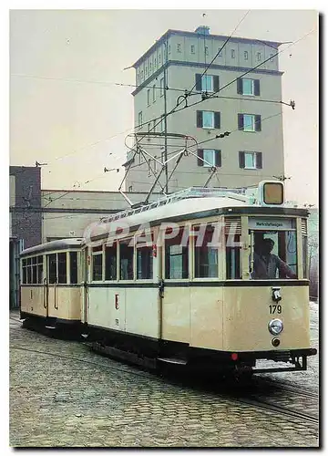 Moderne Karte City of Augsburg electric tramcar with two axies no 179