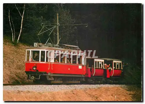 Moderne Karte IVB electric tramcar no 3 near igis